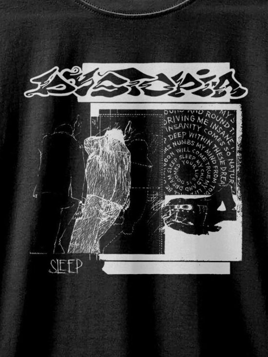 Dystopia Crust Punk Sludge Metal Album Art Band Music Graphic T-Shirt 165 - Picture 2 of 5